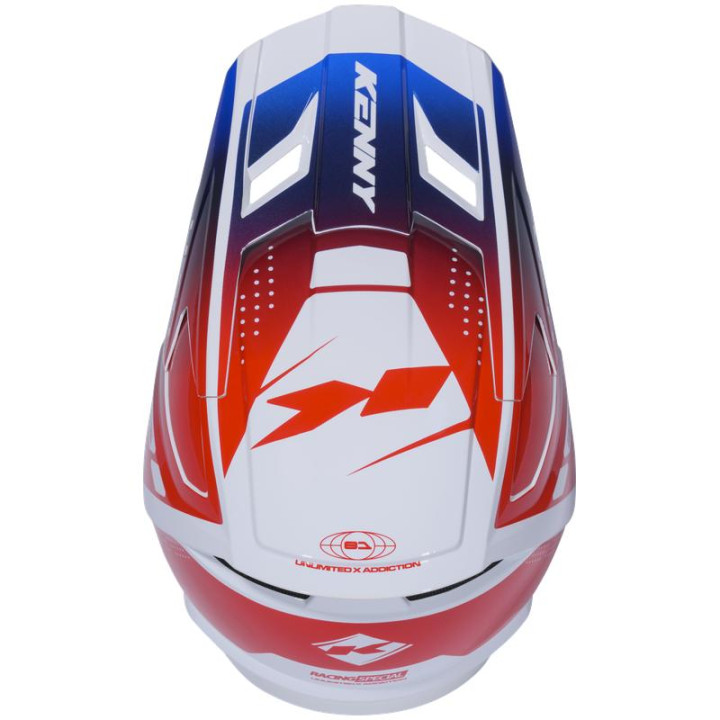 Casque KENNY performance graphic rouge/bleu | Oxmoto