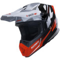 Casque KENNY track graphic speed noir/rouge | Oxmoto