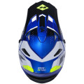 Casque KENNY track graphic speed noir/bleu | Oxmoto