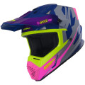 Casque KENNY track graphic speed violet/rose | Oxmoto