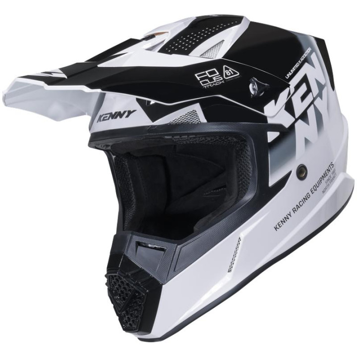 Casque KENNY track graphic focus noir | Oxmoto