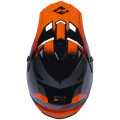 Casque KENNY track graphic speed noir/orange fluo | Oxmoto