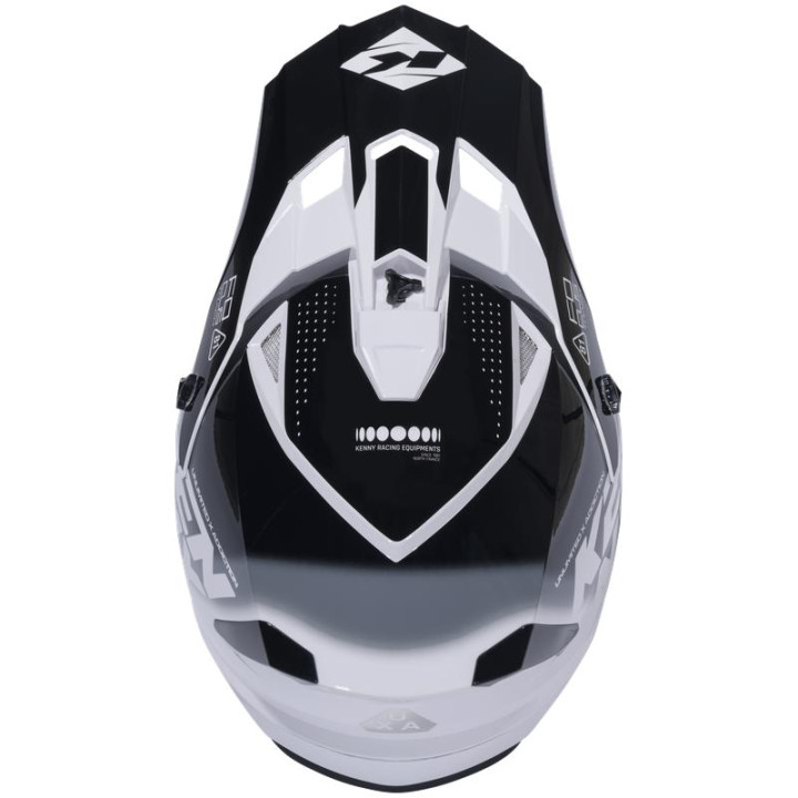Casque KENNY track graphic focus noir | Oxmoto