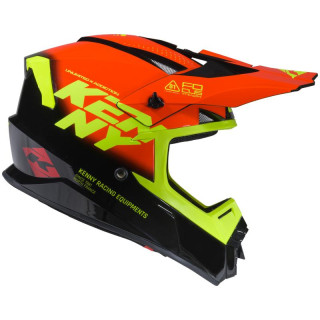 Casque KENNY track graphic focus rouge | Oxmoto