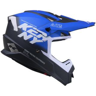 Casque KENNY track graphic focus bleu | Oxmoto