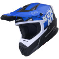 Casque KENNY track graphic focus bleu | Oxmoto