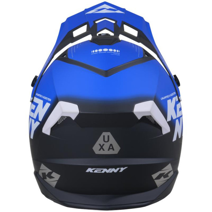 Casque KENNY track graphic focus bleu | Oxmoto