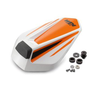 Capot de selle plastique blanc/orange KTM 125/200/250/390 duke 2017-2024