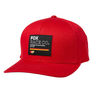 Casquette FOX youth analog flexfit rouge | Oxmoto