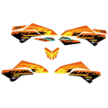 Kit autocollant orange/jaune KTM duke 2024-2025 | Oxmoto