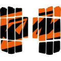 Stickers grille de radiateur orange/noir KTM sx/sx-f - exc/exc-f 2023-2026