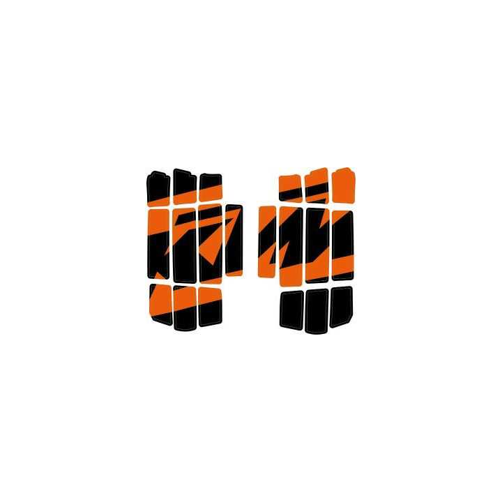 Stickers grille de radiateur orange/noir KTM sx/sx-f - exc/exc-f 2023-2026