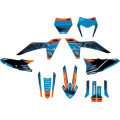 Kit déco style orange/bleu KTM sx/sx-f - exc/exc-f 2023-2026