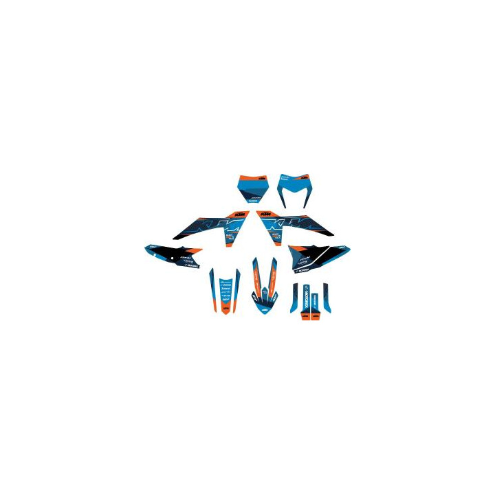 Kit déco style orange/bleu KTM sx/sx-f - exc/exc-f 2023-2026