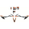 Kit déco factory orange/bleu KTM 690 smc/enduro 2021-2024