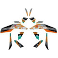 Kit autocollant factory noir/gris/orange KTM duke 2017-2024