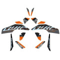 Kit autocollant style noir/orange KTM duke 2017-2024