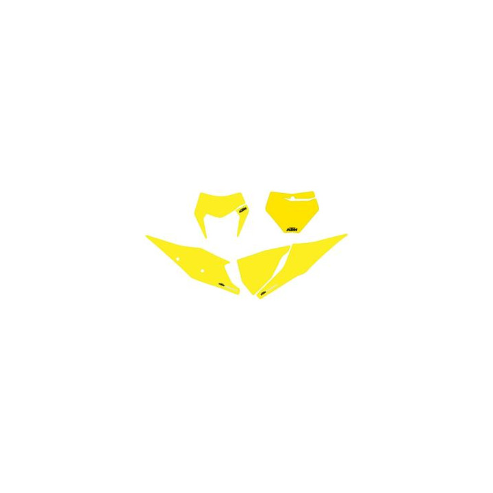 Fond de plaque jaune KTM sx/sx-f - exc/exc-f 2019-2023