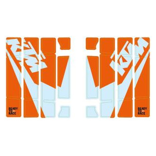 Stickers grille de radiateur orange/blanc KTM sx/sx-f - exc/exc-f 2019-2023