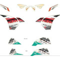 Kit autocollant blanc/orange KTM rc 2014/2020 | Oxmoto