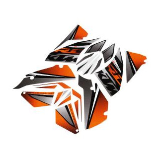 Kit autocollant noir/orange KTM rc 2014/2020 | Oxmoto