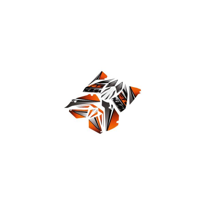 Kit autocollant noir/orange KTM rc 2014/2020 | Oxmoto