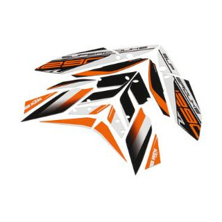 Kit autocollant blanc/orange KTM 1290 super duke 2014-2016