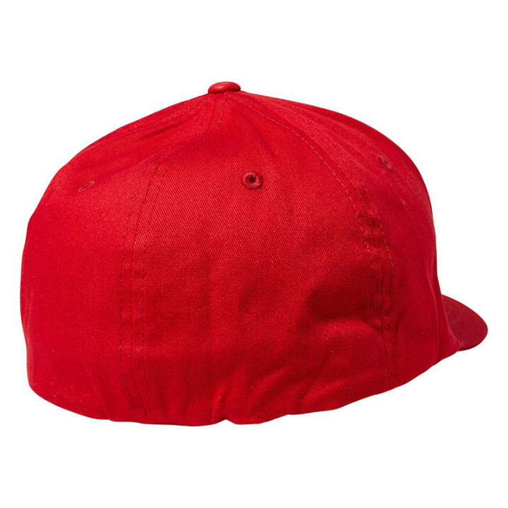 Casquette FOX youth analog flexfit rouge | Oxmoto