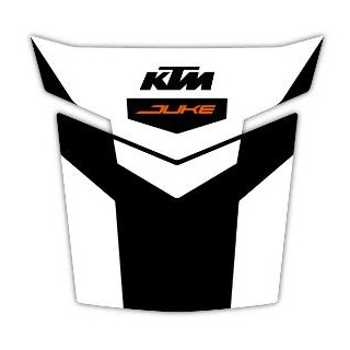 Stickers de protection de réservoir noir/blanc KTM duke 2017-2024