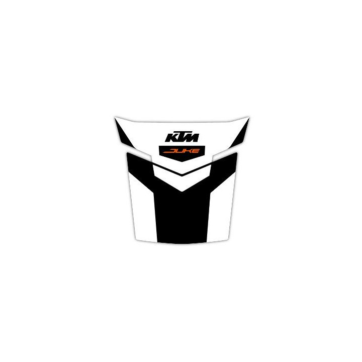 Stickers de protection de réservoir noir/blanc KTM duke 2017-2024