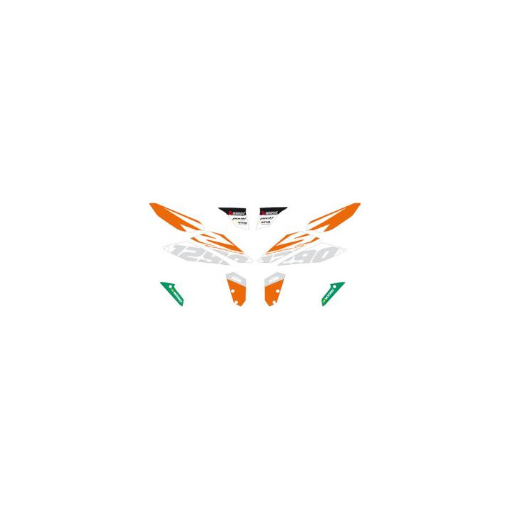 Kit autocollant orange/blanc KTM 1290 super duke 2017-2019