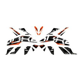 Kit autocollant noir KTM duke 2017-2020 | Oxmoto