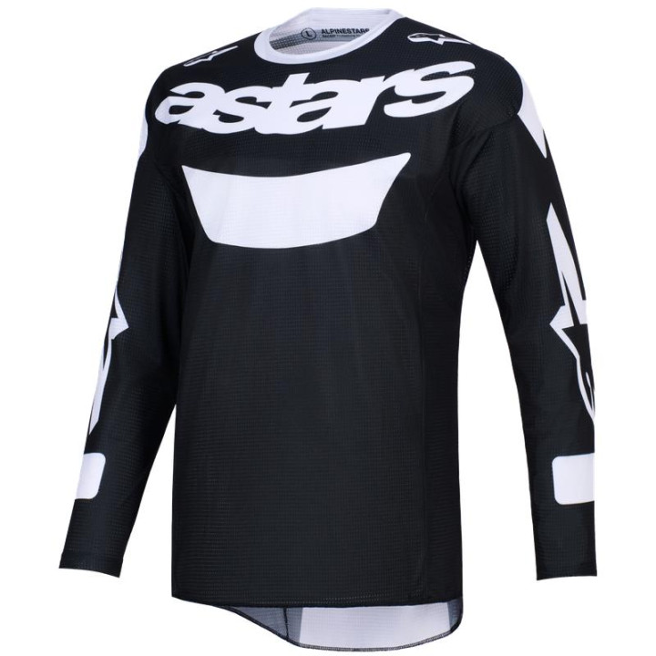 Maillot Alpinestars racer air riway noir/blanc | Oxmoto
