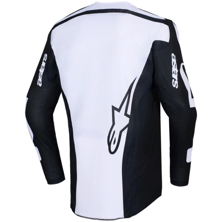 Maillot Alpinestars racer air riway noir/blanc | Oxmoto