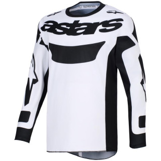 Maillot Alpinestars racer riway blanc/noir | Oxmoto