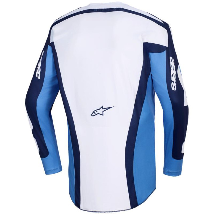 Maillot Alpinestars racer riway bleu/blanc | Oxmoto