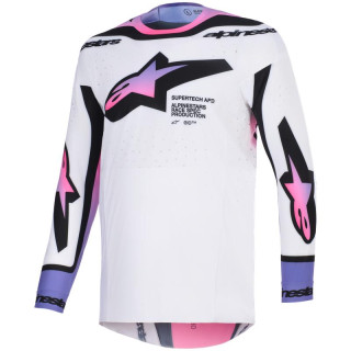 Maillot Alpinestars supertech afd vista blanc/violet