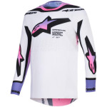 maillot alpinestars supertech afd vista blanc/violet