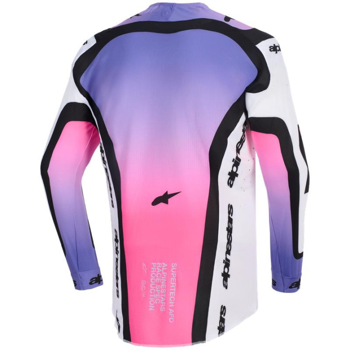 Maillot Alpinestars supertech afd vista blanc/violet