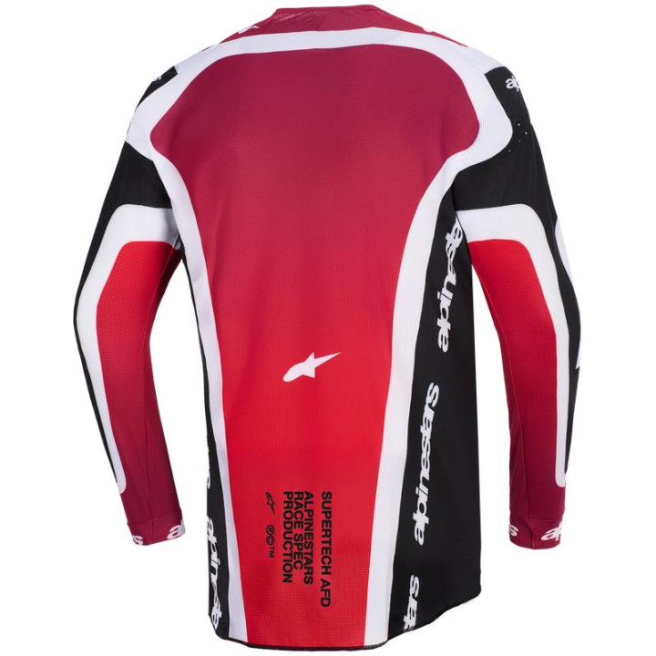Maillot Alpinestars supertech afd vista noir/rouge/blanc