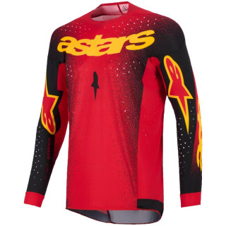 Maillot Alpinestars supertech scenz rouge/noir/jaune