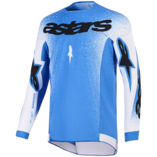 Maillot Alpinestars supertech scenz bleu/blanc | Oxmoto