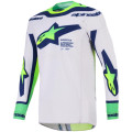 Maillot Alpinestars supertech vista gris/jaune/bleu | Oxmoto