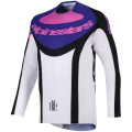 Maillot Alpinestars techstar knif noir/gris/violet | Oxmoto