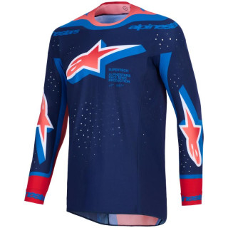 Maillot Alpinestars supertech vista navy/corail | Oxmoto