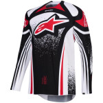 maillot alpinestars techstar nomur noir/blanc/rouge