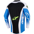Maillot Alpinestars techstar knif bleu/noir/jaune | Oxmoto
