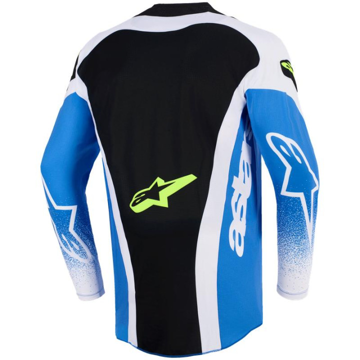 Maillot Alpinestars techstar knif bleu/noir/jaune | Oxmoto