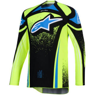 Maillot Alpinestars techstar nomur navy/jaune/bleu | Oxmoto