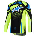 Maillot Alpinestars techstar nomur navy/jaune/bleu | Oxmoto